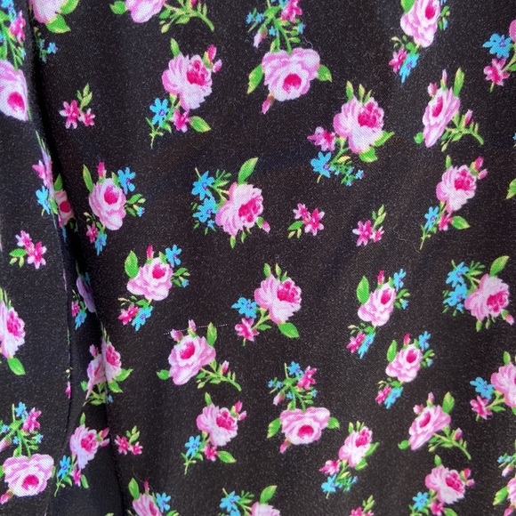 Palazzo pants floral elastic waistband - Picture 3 of 5
